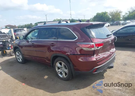2015 Toyota Highlander Limited Platinum V6 from USA, damaged, VIN 5TDDKRFH7FS148956